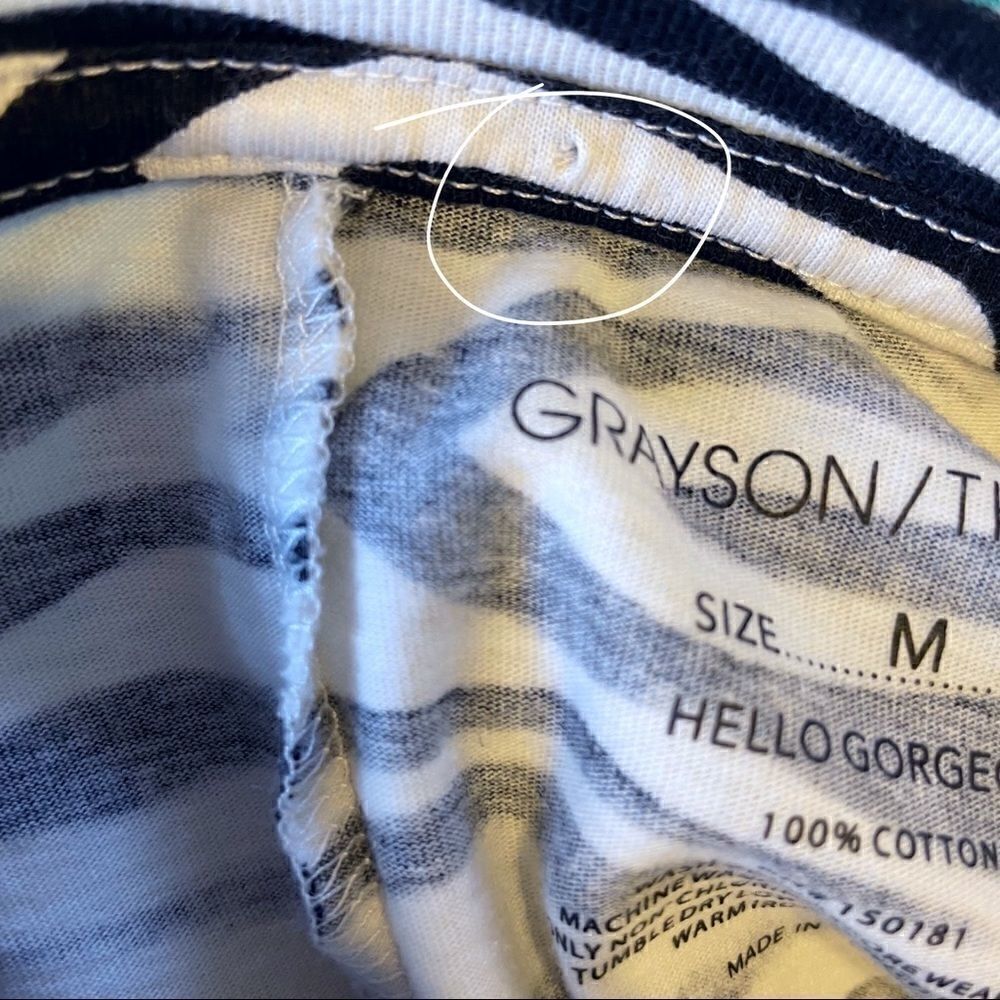 Grayson Threads zebra cropped t Shirt - Picture 3 of 5